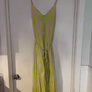 GAP Lime Backless Maxi Dress